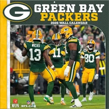 Turner Licensing,  NFL Green Bay Packers 2026 Wall Calendar, 12'' X 12'', 12-Mon