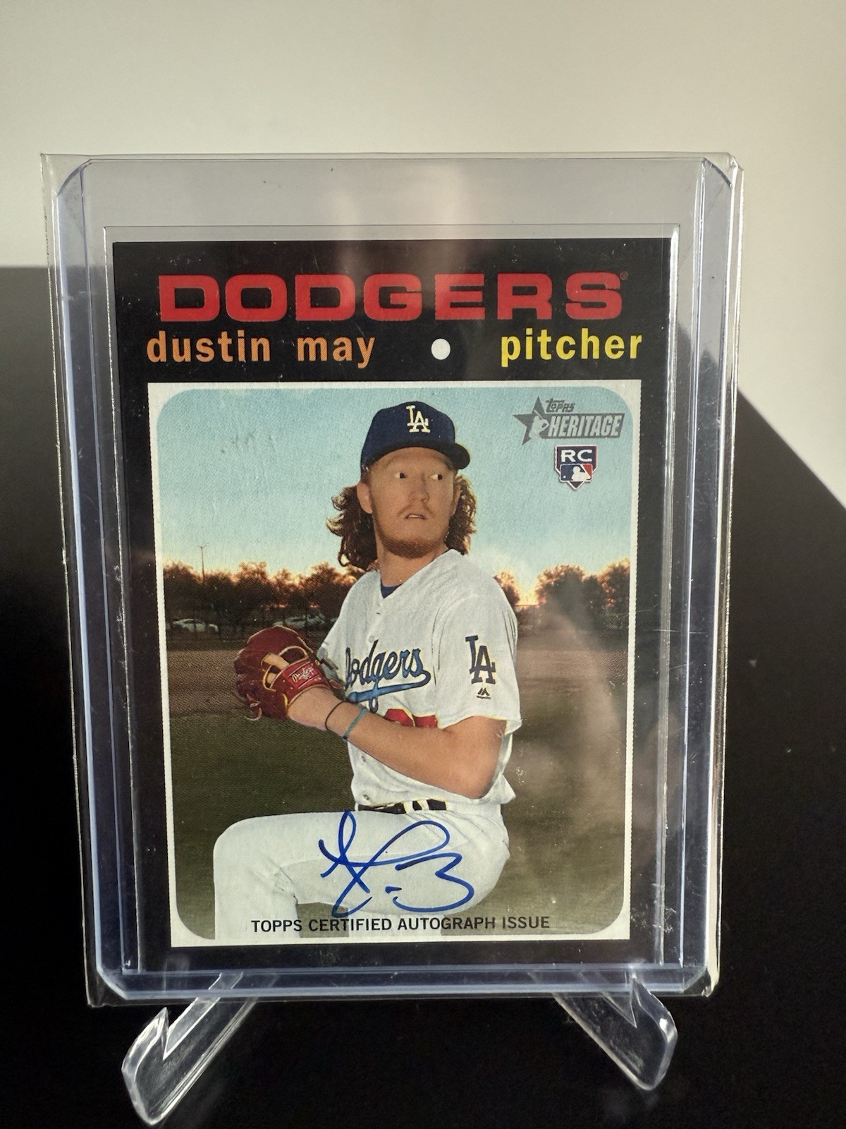 Dustin May - 2020 Topps Heritage Real One Autographs #ROADM