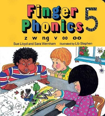 Finger Phonics book 5: in Precursive Letters (British E by Lloyd, Sue 1870946286