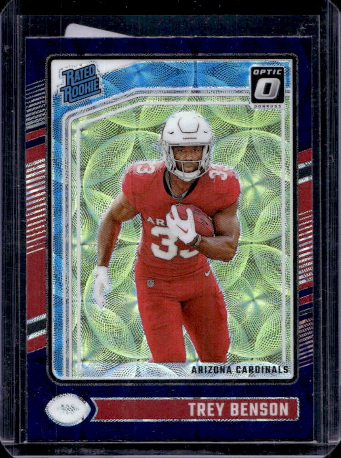 2024 Donruss Optic Trey Benson Purple Scope Rated Rookie #293 Cardinals