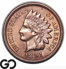1891 Indian Head Cent Penny