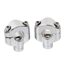 1.65" Handlebar Mount Clamp Risers For Harley Road King Glide FLTRX Softail FXST