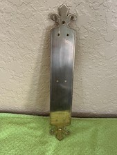 Vintage Ornate Brass Door Push Plate 11 Vintage Ornate Brass Door Push Plate 11