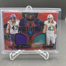 2025 Panini Select Andrew Van Ginkel Dual Patch Red Prizm SP Multiverse #MVJ-AVG