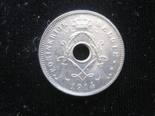 Belgium 5 Centimes 1914 Gem BU Belgie Dutch Text Albert I g0060 Coin