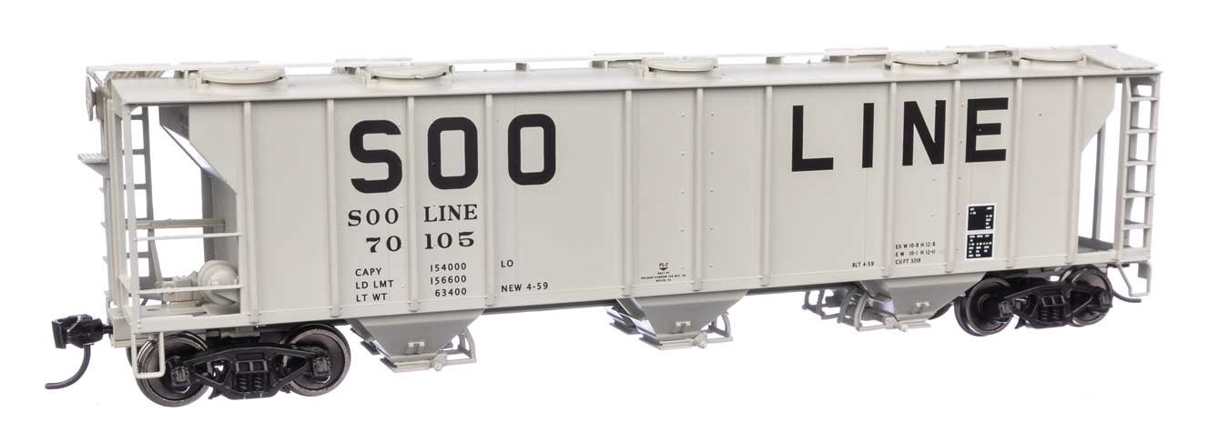 H0 Scale - Walthers Covered Hopper Soo Line - 7060 Neu