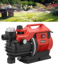 YATO Garden Pump 1300W Water 5000l/H Pressure With Gauge & Prefilter