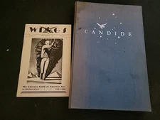 Candide by Voltaire 1929 The Literary Guild HC  With Dec 1929 Wings Literacy Gui