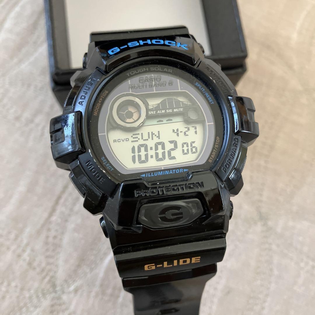 G-Shock G-Lide GWX-8900 Black Digital Solar Watch 200m