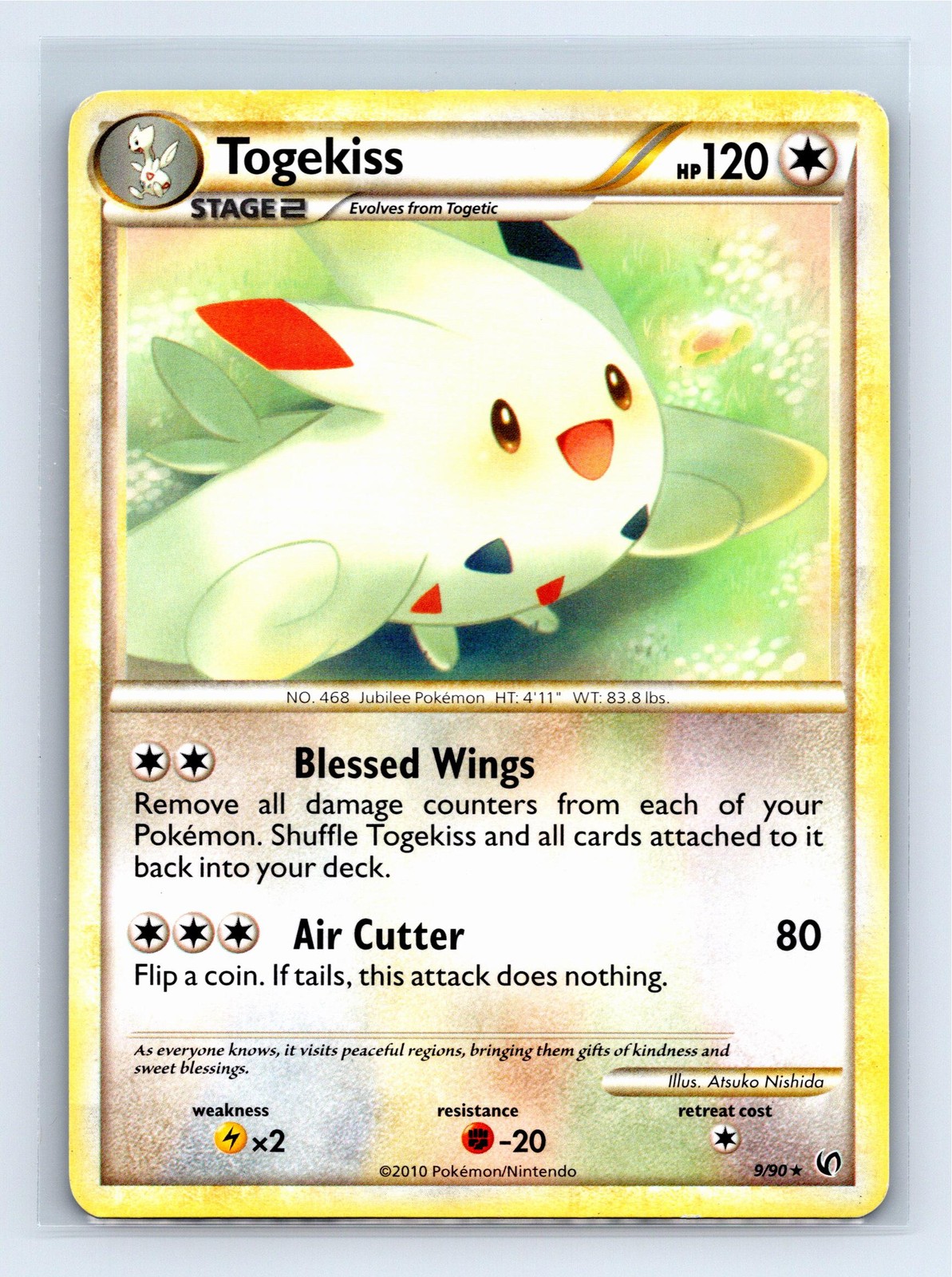 Togekiss #9/90 Undaunted Pokemon Card Rare Non Holo