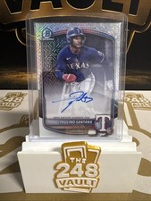 2025 Bowman Chrome - Mega Box Chrome Prospect Mojo Autographs Paulino Santana...