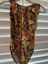 FOXY  S Gymnastics dance LEOTARD Child size 8 medium THANKSGIVING images foxy