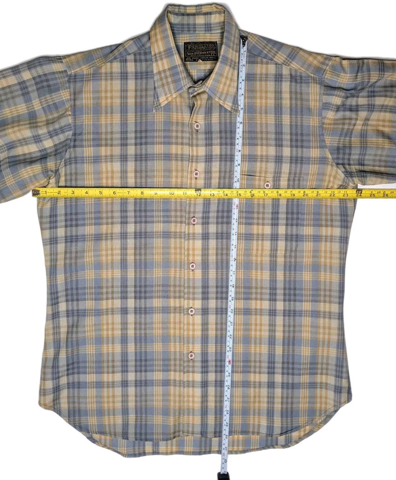 Pendleton Vintage Western Wool Button Up Shirt Me… - image 4