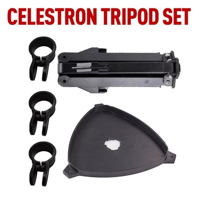 Celestron Tripod Set with Accessory Plate & 3 Clamping Rings with Screws O12dzl