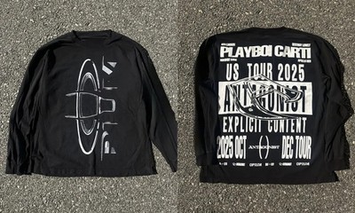 Playboi Carti Antagonist 2.0 Tour 2025 Opium Merch Long Sleeve