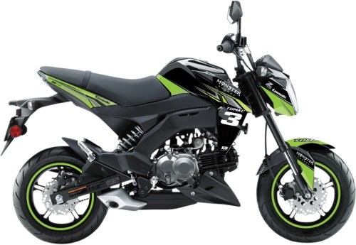 Dcor Z-125 Pro Graphic - MEK Green Motorcycle Street Bike 20-20-320 4302-6189