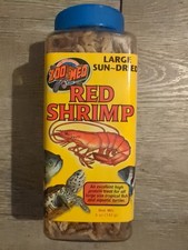 Zoo Med Large Sun-Dried Red Shrimp High Protein Treat Rich Food 5 oz