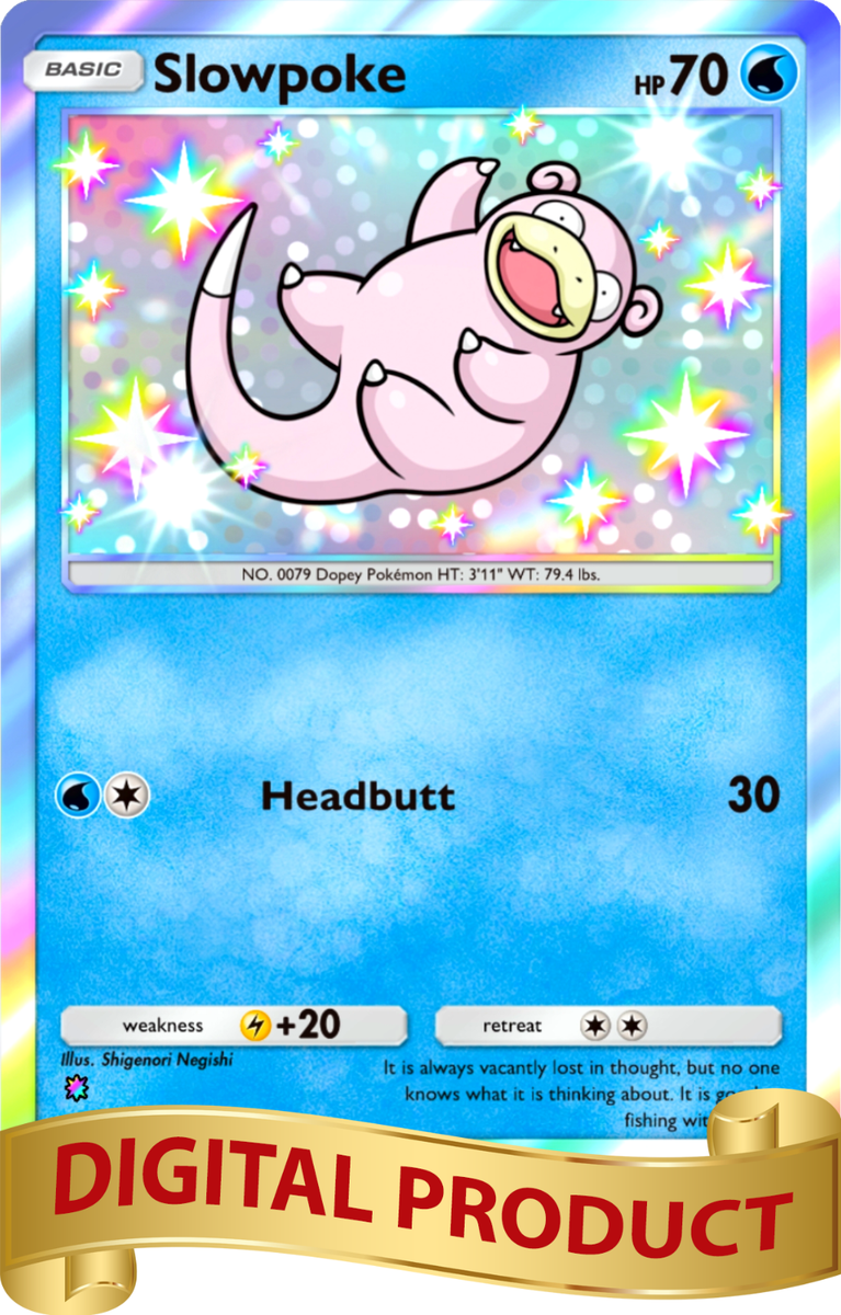 slowpoke pokemon card x4 Lot Basic Form Pokemon Pocket TCG Card Game