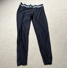 Under Armour HeatGear Girls Black Ankle Leggings Size L