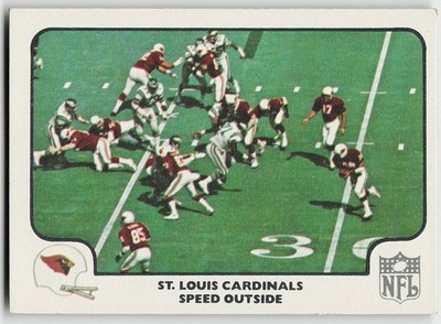 1977 Fleer Team Action #49 Speed Outside FOOTBALL St. Louis Cardinals