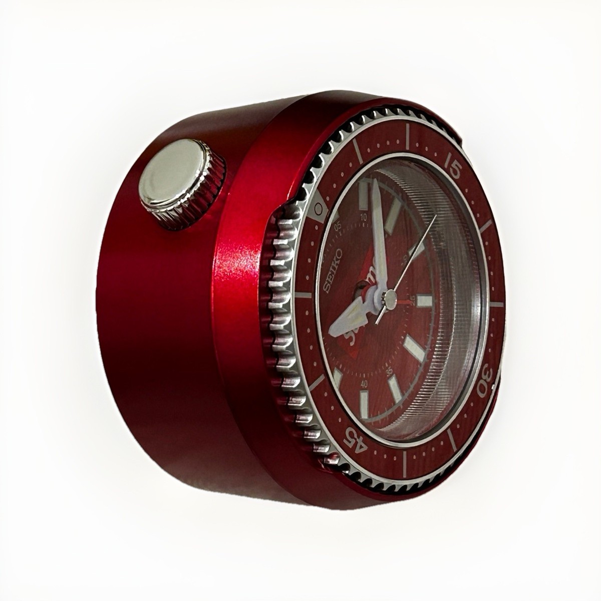 New Supreme / Seiko Mai Alarm Clock Color Red Glow in the dark