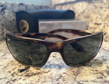 Ray Ban 4075 Men  s Rectangle Tortoise Brown Plastic Sunglasses w/Case
