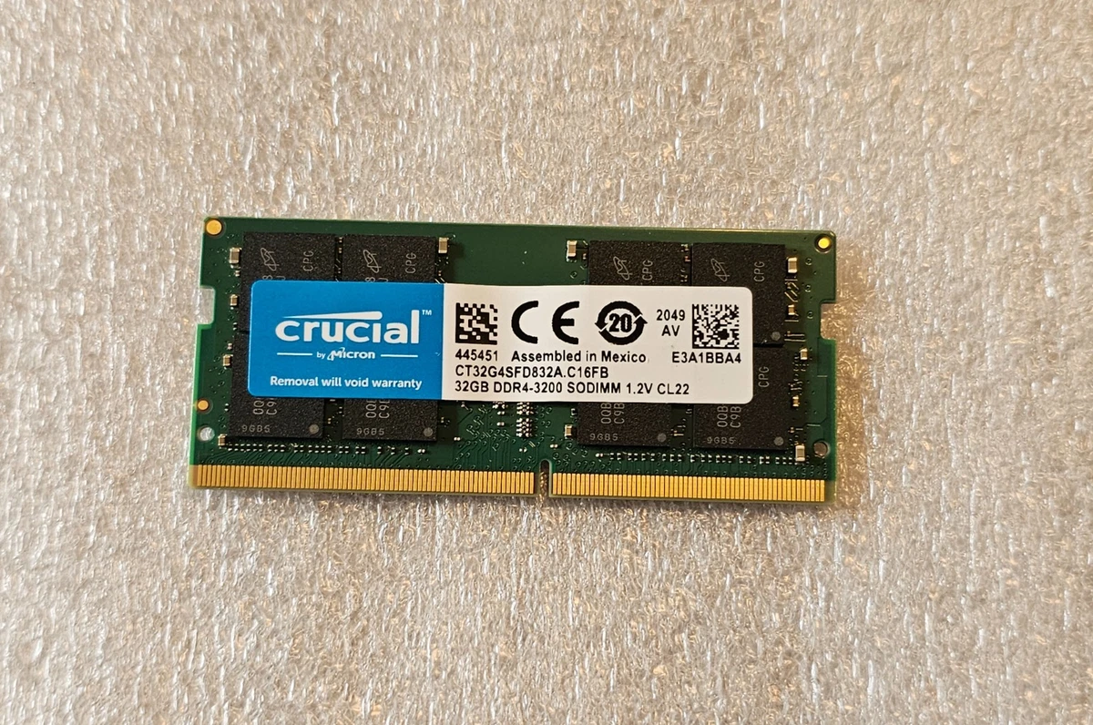 25+ PC4-25600 (DDR4-3200) Bus Speed Computer RAM 32 GB Capacity