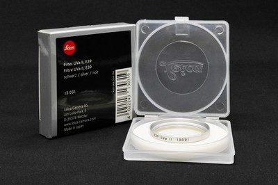 LEICA Filter UVa E39 silber gebraucht #13031 - ROTER PUNKT KAMERA