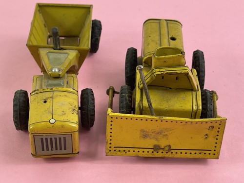 Marx Mar Line RIley Road Grader & Power Dozer Friction Tinplate Toys Battery - Picture 11 of 15