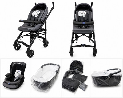 Chicco Duo Stylego Up Crossover Cool Grey Kinderwagen + Buggy Sportwagen 2in1