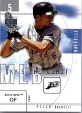 2004 Skybox Limited Edition - Sky's the Limit Rocco Baldelli #2 SL - Rays