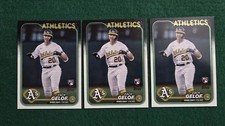 Zack Gelof Baseball Card Rookie Lot (x3) Oakland Athletics RC Topps