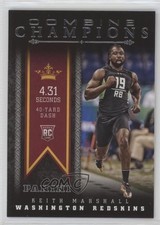 2016 Panini Combine Champions Keith Marshall #10 2t9
