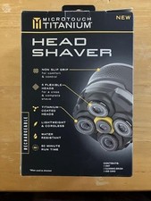 Microtouch Titanium Rasoio per la Testa da Uomo Ricaricabile - Nero