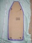 "MAGLA" VINTAGE TABLE TOP IRONING BOARD-WOOD-32" X 12" X 3 1/2"-COVER & PAD