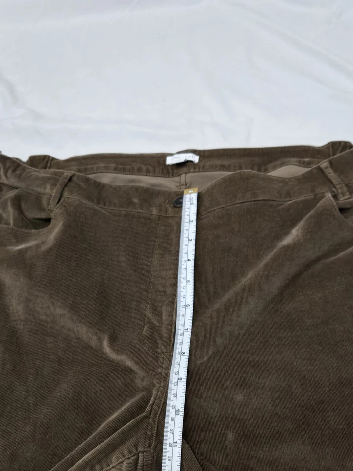 Pantalones de Pana Jill Talla 22 Marrón Algodón Elástico Cintura Elástica Foto 4 de 4