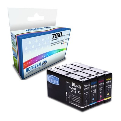 Refresh Patronen Full Set Pack 4x 79XL Tinte kompatibel mit Epson Druckern