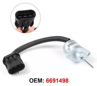 6691498 1G925-60010 1503ES-12A5UC4S Tankstoppmagnet 12V 3pin - Bobcat Kubota