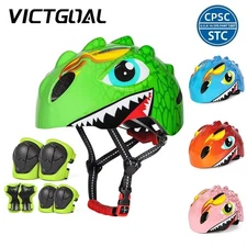 Kids Bicycle Helmet Set with Knee & Elbow Pads Child Safety Cycling Scooter Skat