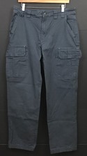 Duluth Trading Co. Men's Gray Flex Fire Hose Cargo Utility Work Pants 36 X 33