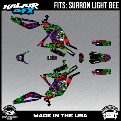 Graphics Kit for Surron Light Bee (All Years) Core - GREEN