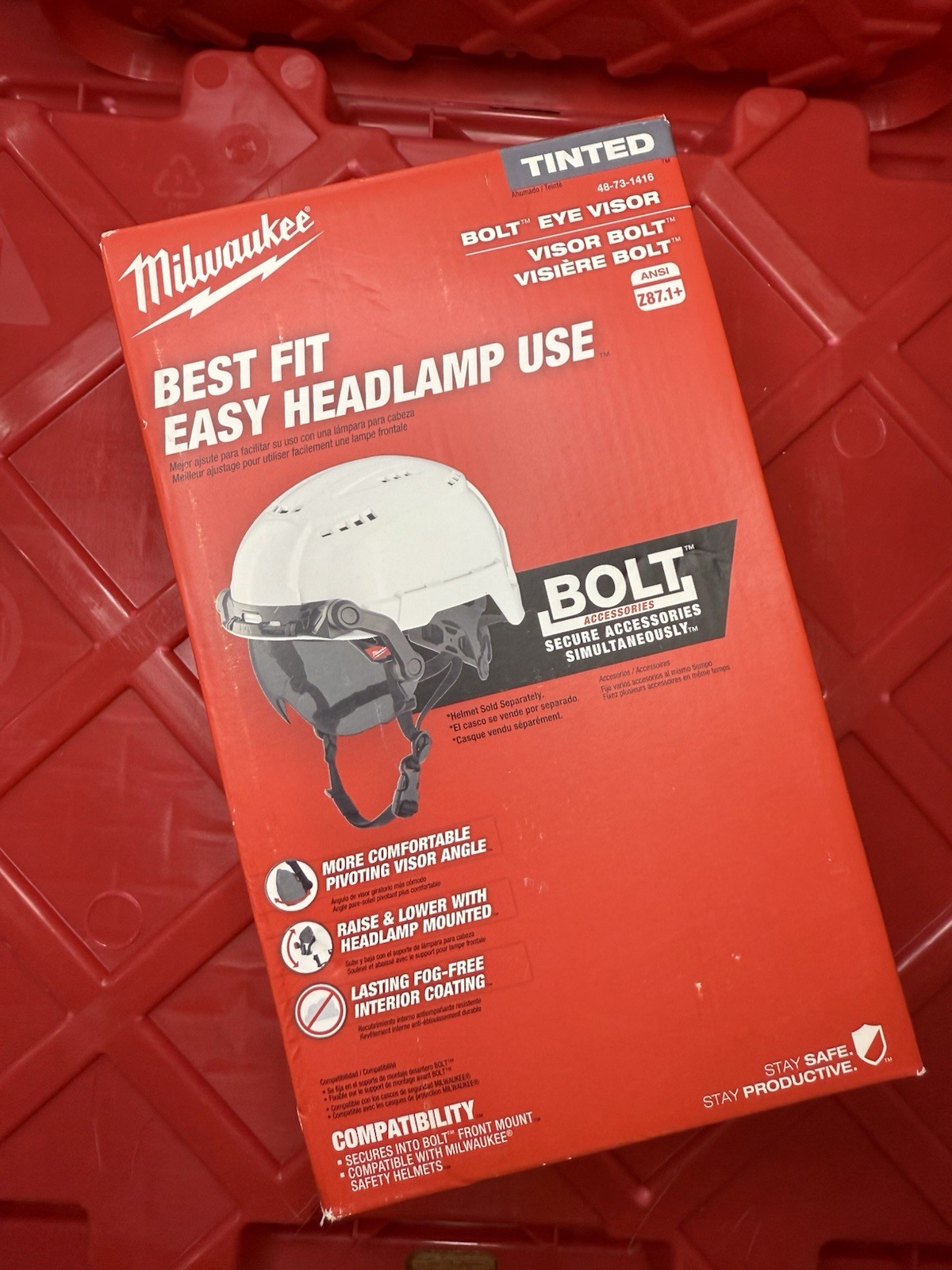 Milwaukee 48-73-1416 BOLT Eye Visor - Tinted Dual Coat Lens