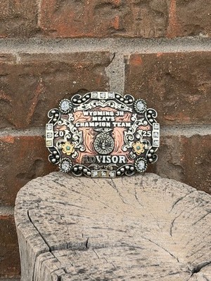 Cowboy Trophy Rodeo Style Belt Buckle with ffa advisor
