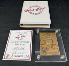 1993 Jeremy Roenick Highland Mint Bronze Card - # 908 Of 2500 Blackhawks