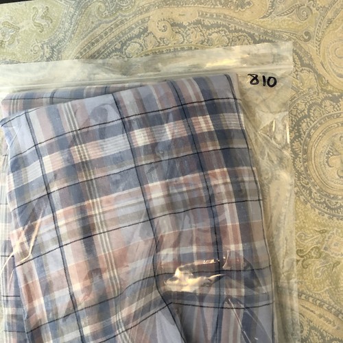 J Jill Love Linen Maxi Dress XL Blue Pink Plaid Lagenlook Coastal Casual Pastel - Picture 15 of 15