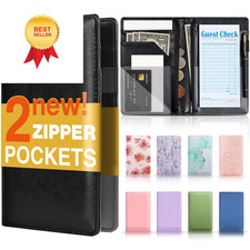 Forvencer Server Book, 2 Zipper Pocket, Books Standard Version, Black 