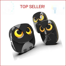 Wireless Doorbell, Cute Owl Doorbell Weatherproof IP55 Outdoor Remote Push Butto