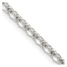 Sterling Silver 2.5mm Popcorn Chain Necklace
