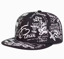 Mens Black & White Graphic Scribble Print Bas...