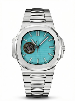 Naut Mod   Steel · Teal Open-Heart Dial   41mm   Automatic